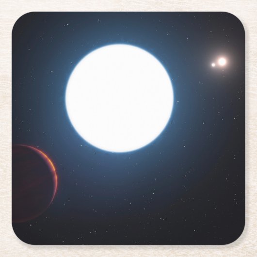 Das Triple-Star-System Hd 131399 Rechteckiger Pappuntersetzer (Vorderseite)