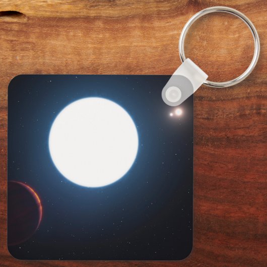 Das Triple-Star-System Hd 131399 Schlüsselanhänger (Rückseite)