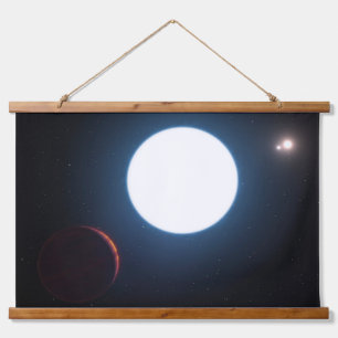 Das Triple-Star-System Hd 131399 Wandteppich Mit Holzrahmen