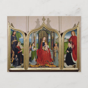 Das Triptychon der Familie Sedano, c.1495-98 Postkarte