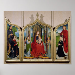 Das Triptychon der Sedano Familie, c.1495-98 Poster