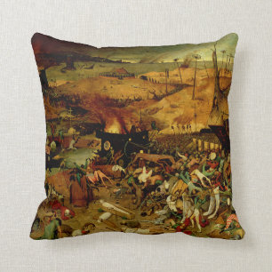 Das Triumph des Todes, c.1562 (Öl auf Platte) Kissen