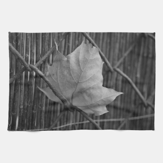 Das trockene Ahornblatt - Handtuch (Horizontal)