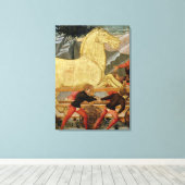 Das trojanische Pferd Leinwanddruck (Insitu (Holzboden))