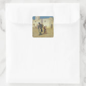 Das Trommelkloster, 1867 Quadratischer Aufkleber (Tasche)