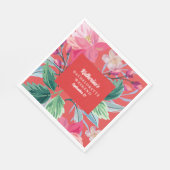 Das Tropic mag seinen heißen orangefarbenen Jungge Serviette (Ecke)