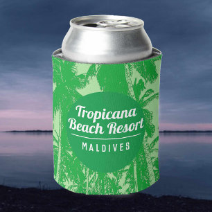 Das Tropical Beach Resort mit Palmen Design Dosenkühler