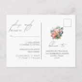 Das Tropical Beach Wedding UAWG Meal Choice Postkarte (Rückseite)