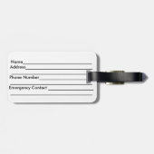 Das Tropical Sunset Beach Palm Trees personalisier Gepäckanhänger (Rückseite horizontal)