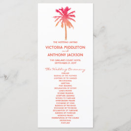 Das Tropical Sunset Palm Tree Beach Hochzeitsprogr Programm