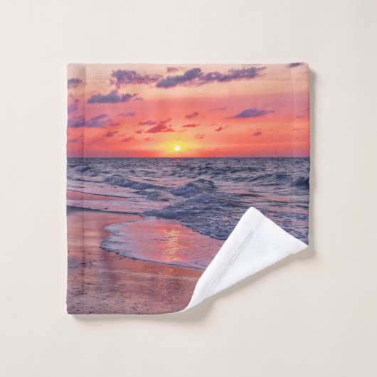 Das tropische Bahamas Sunset Paradise Beach Waschlappen (Waschlappen)