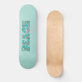 Das tropische Design des Beach Life Skateboard (Vorderseite)