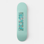 Das tropische Design des Beach Life Skateboard (Vorderseite)