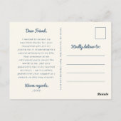 Das tropische Foto der Pensionierung danke Ihnen Postkarte (Rückseite)