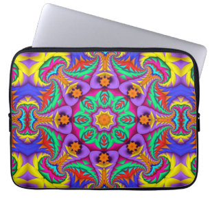 Das tropische Kaleidoskop, geometrische Muster Laptopschutzhülle