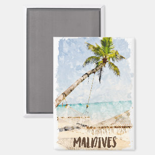 Das tropische Malediven Beach View Landschaft Magnet