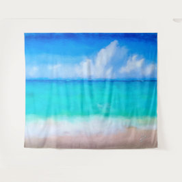 Das tropische Meer und das sandige Wasser Wandteppich