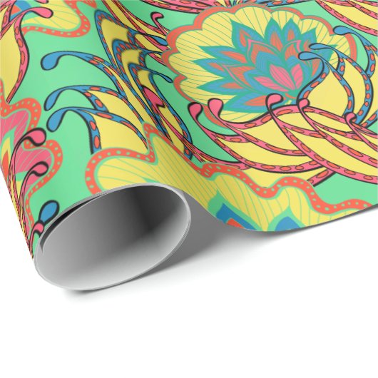 Das tropische Muster des Key West Island Geschenkpapier (Rolleneckpunkt)