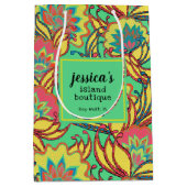 Das tropische Muster des Key West Island Mittlere Geschenktüte (Vorderseite)