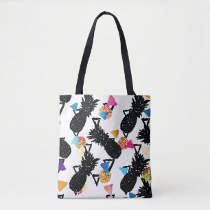 Das tropische Muster ist nahtlos, mit Ananas und G Tasche