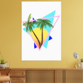 Das tropische Paradies der 80er Jahre Leinwanddruck (Insitu (Wohnzimmer))