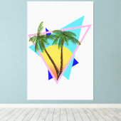 Das tropische Paradies der 80er Jahre Leinwanddruck (Insitu (Holzboden))