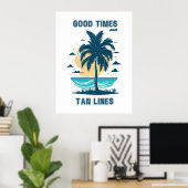 Das tropische Paradies-Design. Poster (Heimbüro)