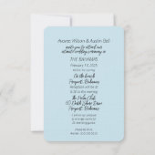 Das tropische Paradies mit offenem Fenster Einladung (Rückseite)