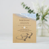 Das tropische Strandherz in Sand Brautparty (Stehend Vorderseite)