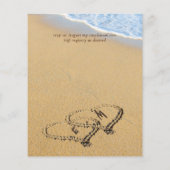 Das tropische Strandherz in Sand Brautparty (Rückseite)