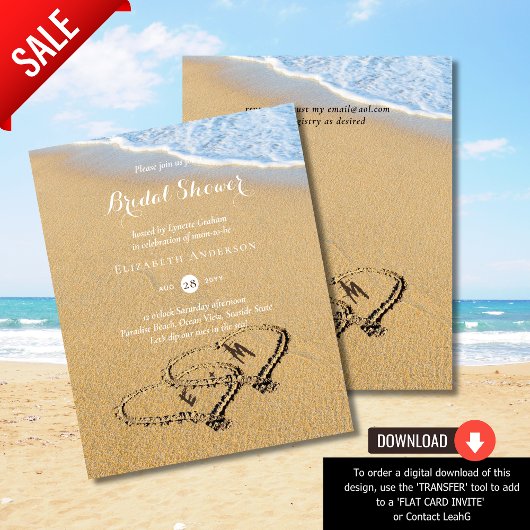 Das tropische Strandherz in Sand Brautparty