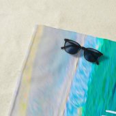 Das tropische Strandleben ist besser am Strand Strandtuch (Beispiel)