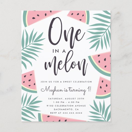 Das tropische Wassermelone in einem Melon zum Gebu (Vorderseite)