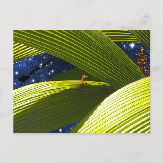 Das tropische Weihnachten einer Gecko-Eidechse (Vorderseite)