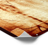 Das Tuch von Turin Linen Stoff Jesus Image Poster (Ecke)