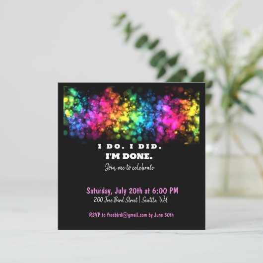 Das tue ich. Das habe ich getan. Ich bin fertig, l (Stehend Vorderseite)