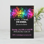 Das tue ich. Das habe ich getan. Ich bin fertig, l Einladung (Stehend Vorderseite)