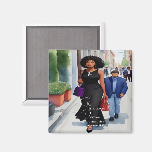 Das tugendhafte Magnet der Frau (Vorderseite/Rückseite)