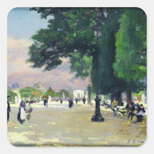 Das Tuileries Quadratischer Aufkleber