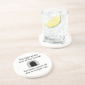 Das Tunnel-Licht - lustiges Sprichwort Getränkeuntersetzer (Seite)