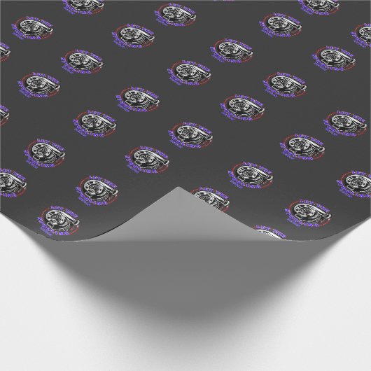 Das Turborennen mit dem Spooling gelassen Geschenkpapier (Ecke)