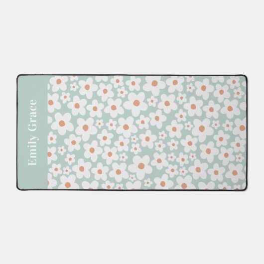 Das türkisblaue moderne Foto niedlich modern und e Schreibtischunterlage (Vorderseite)