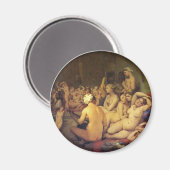 Das türkische Bad (Tondo) von Ingres Jean Auguste Magnet (Vorderseite/Rückseite)
