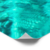 Das türkisfarbene Wasserbecken Poster (Ecke)