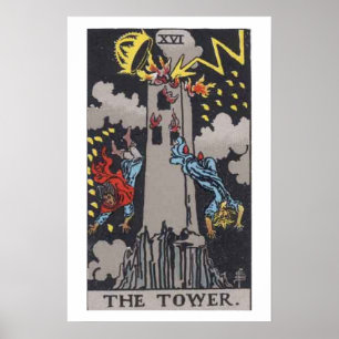 Das Turm-Tarotkarten-Poster Poster