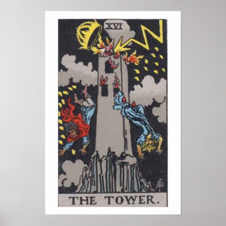 Das Turm-Tarotkarten-Poster Poster