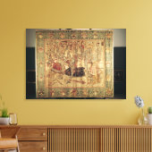 Das Turnier, die senkrechten Sitzbänke Leinwanddruck (Insitu (Wohnzimmer))