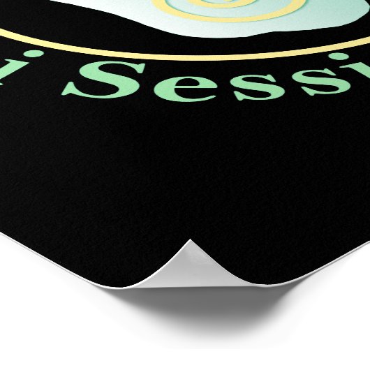 Das Türschild darf nicht verzerrt werden Poster (Ecke)