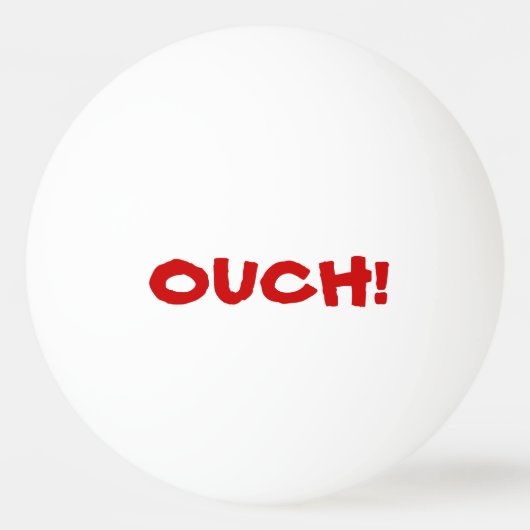 Das tut weh! Reden Tischtennisball (Vorderseite)