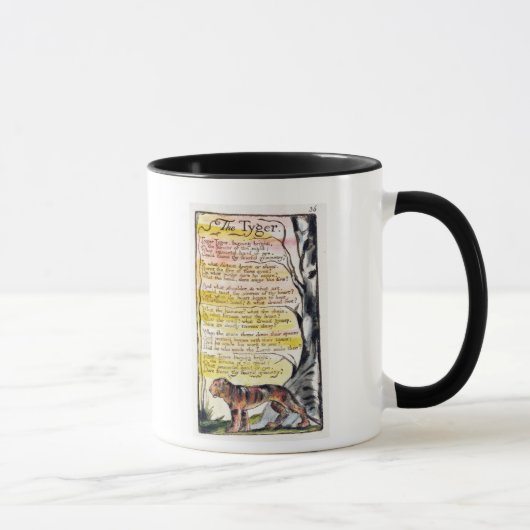 "Das Tyger", Platte 6 (Bentley 42) Tasse (Rechts)
